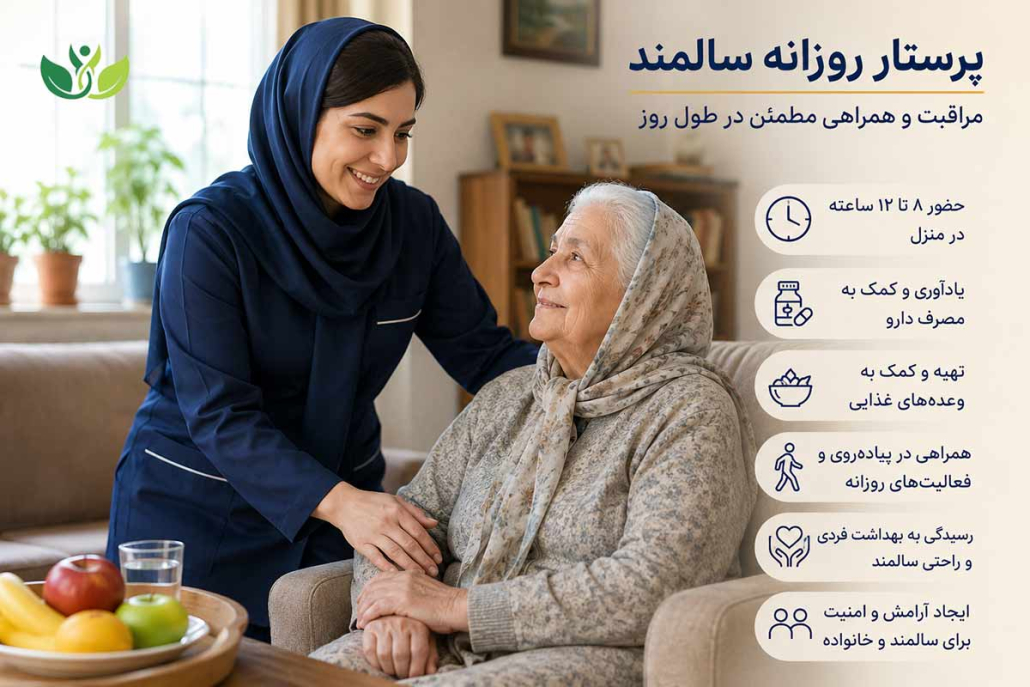 پرستار روزانه سالمند